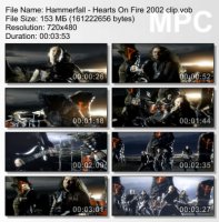 Клип Hammerfall - Hearts On Fire (2002)