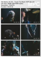 Клип AC/DC - Touch Too Much (1979)
