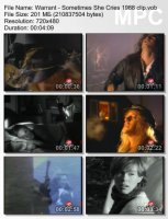 Клип Warrant - Sometimes She Cries (1988)