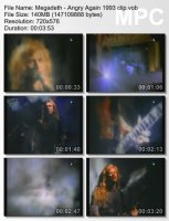 Клип Megadeth - Angry Again (1993)