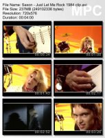 Клип Saxon - Just Let Me Rock (1984)