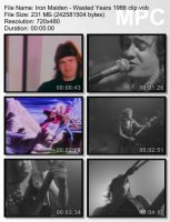 Клип Iron Maiden - Wasted Years (1986)