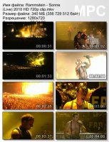 Клип Rammstein - Sonne (Live) (HD 720p) (2010)