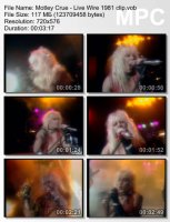 Клип Motley Crue - Live Wire (1981)