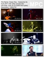 Green Day - Awesome As Fuck (HD 720p BDRip) (2011)