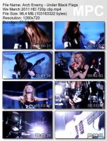 Клип Arch Enemy - Under Black Flags We March HD 720p (2011)