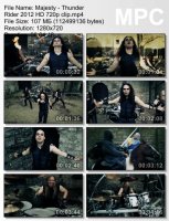 Клип Majesty - Thunder Rider HD 720p (2013)