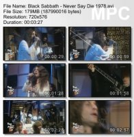 Клип Black Sabbath - Never Say Die! (1978)