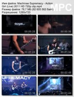 Клип Machinae Supremacy - Action Girl (Live) HD 720p (2011)