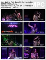 Клип Ratt - Lack Of Communication (HD 720p) (2012)