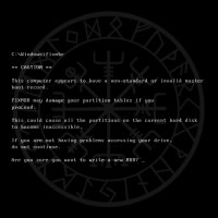 MASTER BOOT RECORD - C​:​\\​>FIXMBR (2016)