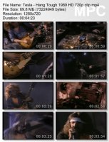 Клип Tesla - Hang Tough (HD 720p) (1989)