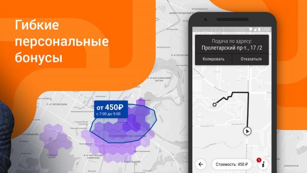 Функции персонального кабинета в приложении Ситимобил