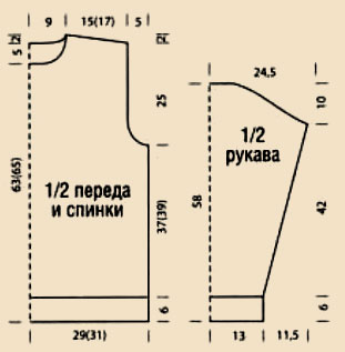 Пуловер с косами alt
