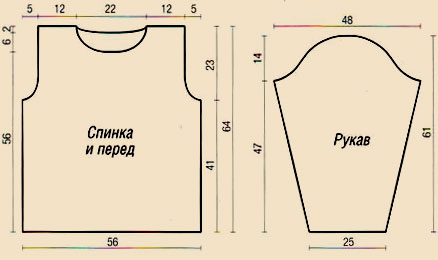 Пуловер с полосками из длинных петель alt