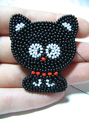 Котик из бисера