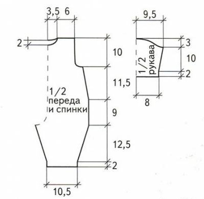 комбинезон детский схема комбинезона