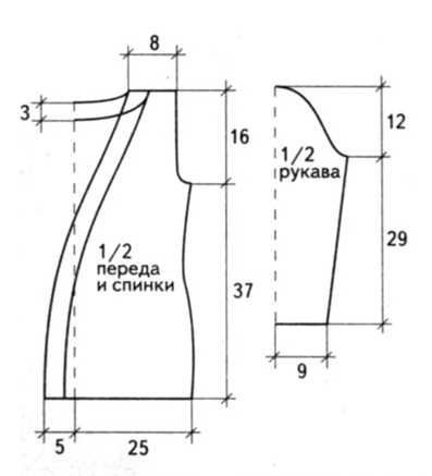 Выкройка кофточки Выкройка кофточки