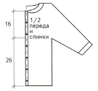 Выкройка кофточки Выкройка кофточки
