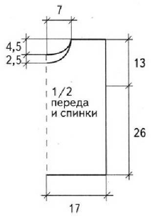Выкройка безрукавки