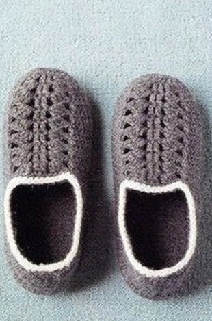 Тапочки для мальчика крючком