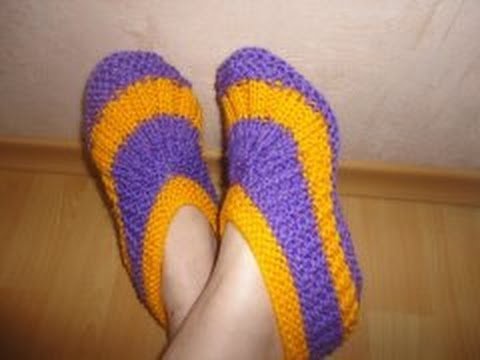 Следки на двух спицах для девочки