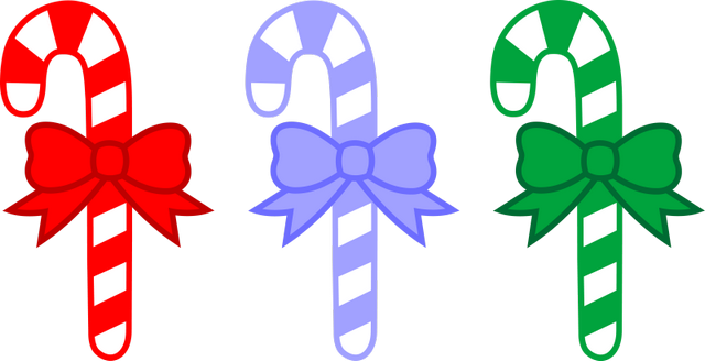 red_blue_green_candy_canes_2 Конфетная ёлка своими руками