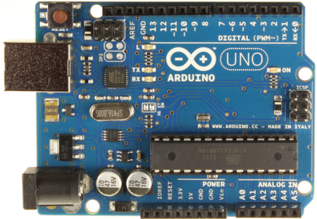 Введение в курс Программирование микроконтроллеров arduinouno_r3_front_450px