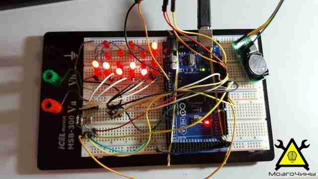 Бинарные часы на базе Arduino своими руками