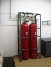 модуль газового пожаротушения МГП 50 100