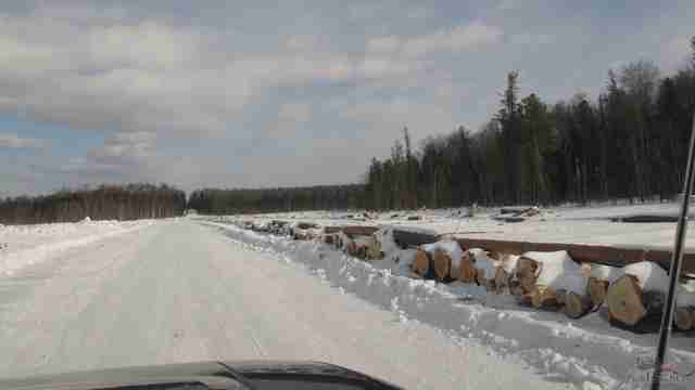 Дорога со Стрежевого на Каргасок (Томск)
