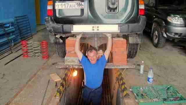 Замена пружин на Nissan Patrol