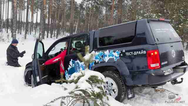 Volkswagen Amarok не смог преодолеть канаву