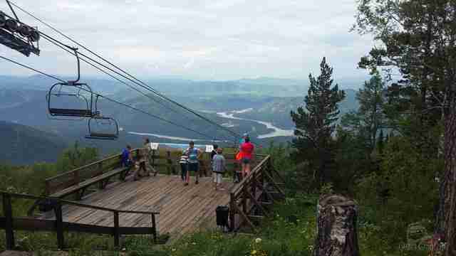 Смотровая площадка подъемника Манжерок