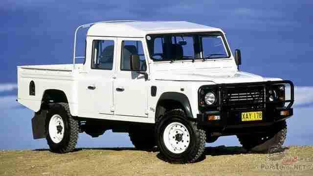 Land Rover Defender (60 фото) Land Rover Defender 130 пикап с двойной кабиной