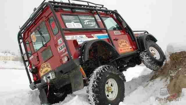 Land Rover Defender (60 фото) Лэнд ровер дефендер Пума на портальных мостах