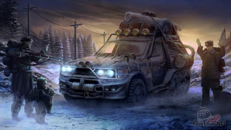 Постапокалиптический внедорожник 6х6