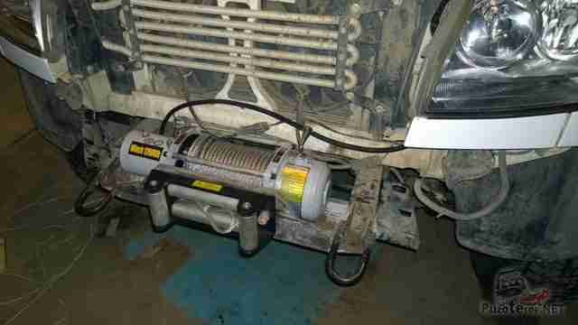 Лебёдка Electric winch 12000 на УАЗ Патриот