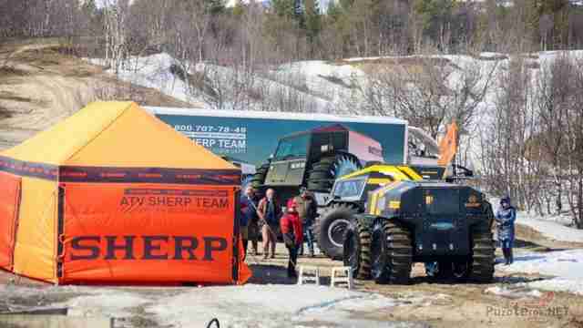 Тест-драйв вездеходов Sherp Тест-драйв вездеходов Sherp