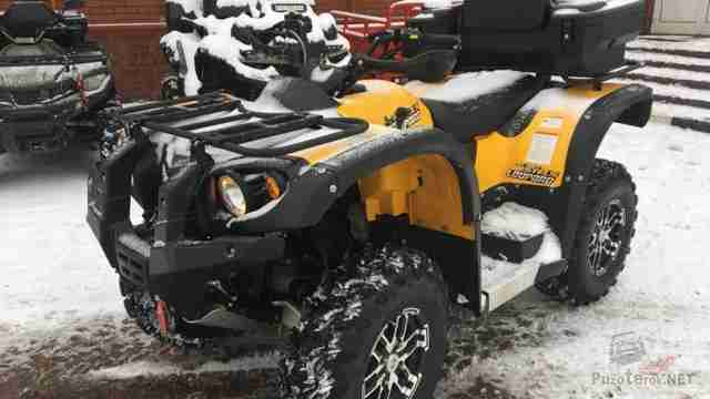 Stels Leopard 600 Y в снежную погоду Stels Leopard 600 Y в снежную погоду