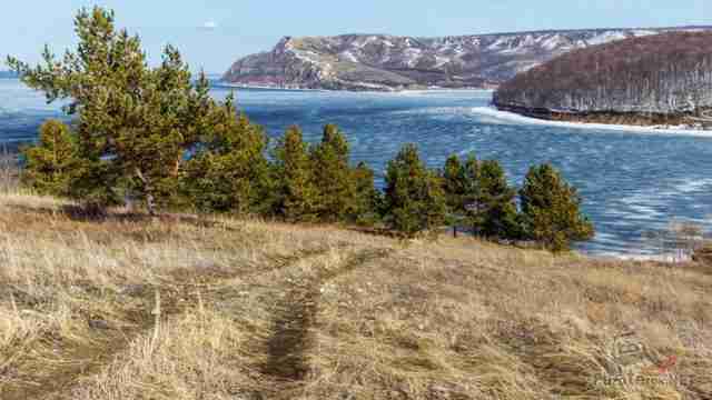 Первый снег в заповеднике Самарская лука