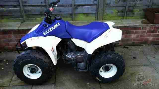 Спортивный Suzuki lt80 Quad Sport сине-белого цвета