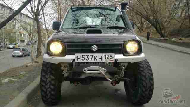 Suzuki Jimny оборудован лебёдкой