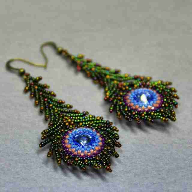 Серьги из бисера - схемы и мастер-классы изготовления своими руками. Фото современных и красивых самодельных моделей Серьги из бисера - схемы и мастер-классы изготовления своими руками. Фото современных и красивых самодельных моделей