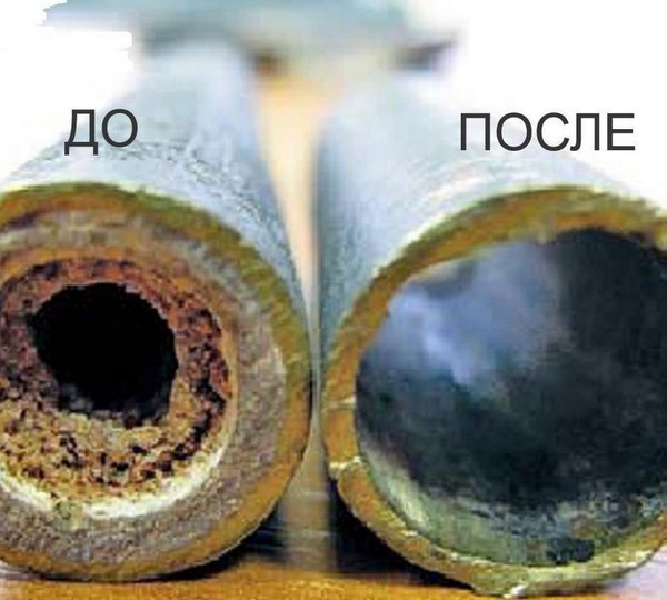 При грамотной подготовке отопительной системы к отопительному сезону ее можно очистить от большинства загрязнений и таким образом сохранить эффективность Разрезанные отопительные трубы