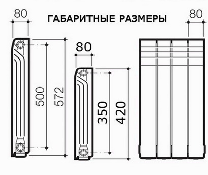 Межосевое расстояние радиатора что это: размеры, особенности, выбор