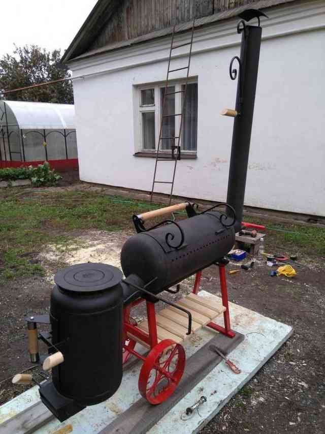 Коптильня из газового баллона своими руками: чертежи и схемы Коптильня из газового баллона своими руками: чертежи и схемы
