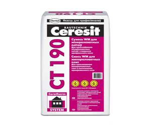 Клей для минераловаты CERESIT CT190 Клей для минераловаты CERESIT CT190