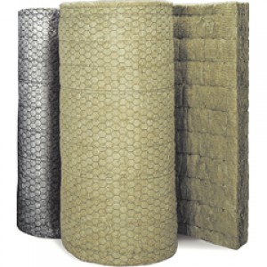 Wired Mat 80 Rockwool с алюминиевой изоляцией Рулон утеплителя Wired Mat 80 Rockwool с алюминиевой изоляцией