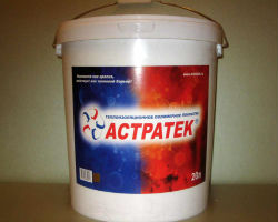 Емкость у теплоизоляцией Астратек Жидкий утеплитель Астратек в стандартной емкости